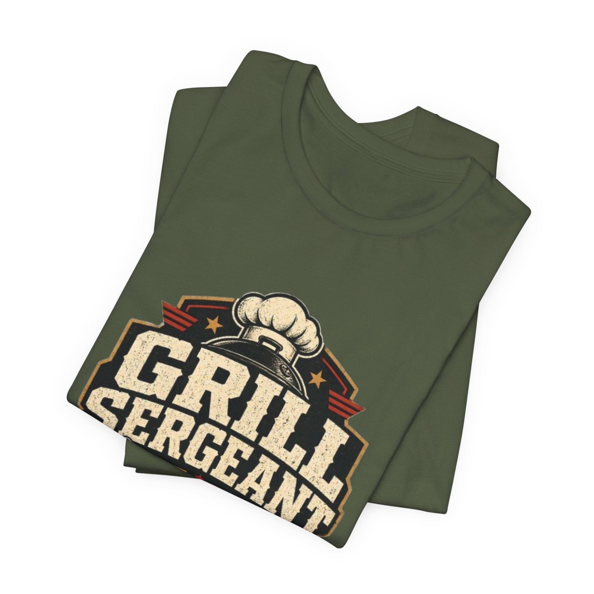 Grill Sergeant BBQ T-Shirt — Dad's Backyard BBQ Division